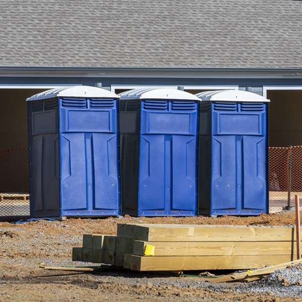 what is the maximum capacity for a single porta potty in Highland Hills